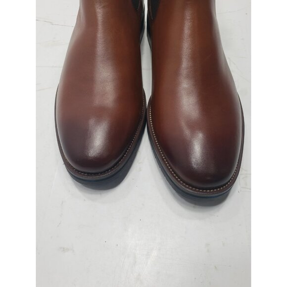 STEVE MADDEN Mens Tan Leather Heel Pull-Tab Sully Leather Chelsea Boot 11.5 M - Picture 5 of 6